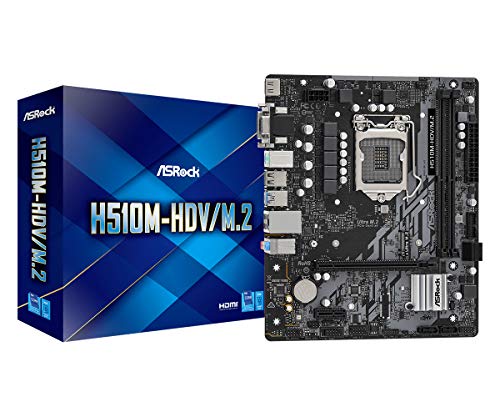 ASRock H510M-HDV/M.2 mATX Intel H510 DDR4 S1200, 90-MXBFT0-A0UAYZ von ASRock
