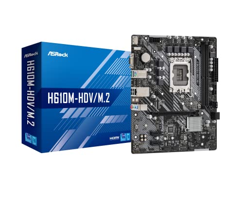 ASRock H610M-HDV/M.2 1700 Sockel 2 DDR4 1808837 Schwarz ASRock H610M-HDV/M.2 1700 Sockel 2 DDR4 1808837 Schwarz von ASRock