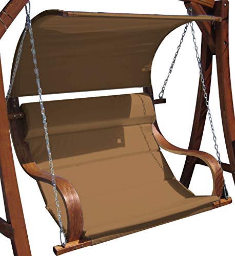 ALEOS. Design Sitzbank für Hollywoodschaukel aus Holz Lärche inkl. Dach MERU BRAUN ohne Gestell ALEOS. Design Sitzbank für Hollywoodschaukel aus Holz Lärche inkl. Dach MERU BRAUN ohne Gestell von ASS