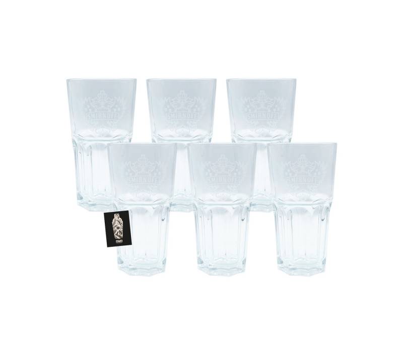 ASS Cocktailglas Smirnoff Vodka Glas 6er-Set Gläser Cocktailglas Longdrink Bar Fassun von ASS