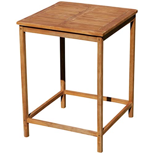 ASS echt Teak Bartisch Bistrotisch Stehtisch 80x80cm Holztisch Gartentisch Garten Tisch Holz BIMA-80x80 von ASS