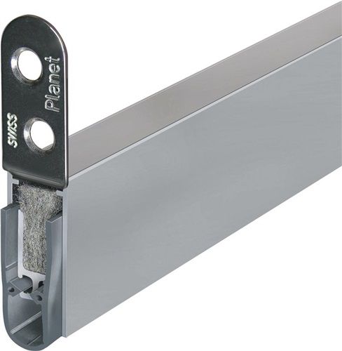 ASSA ABLOY Türdichtung (1-seitig Länge 960 mm / Aluminium silberfarben eloxiert) - 77096 von ASSA ABLOY