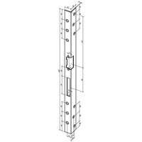 Assa Abloy - Sicherheits-Winkelschließblech 312 Länge 500 mm Stärke 2 mm Edelstahl matt din rechts Assa Abloy - Sicherheits-Winkelschließblech 312 Länge 500 mm Stärke 2 mm Edelstahl matt din rechts von ASSA ABLOY
