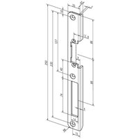 Assa Abloy - Winkelschließblech 63 b Edelstahl Breite 25 mm Länge 250 mm käntig din links Assa Abloy - Winkelschließblech 63 b Edelstahl Breite 25 mm Länge 250 mm käntig din links von ASSA ABLOY