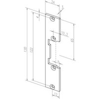 Flachschließbl.096 STA verz.ktg.B.24xL.130mm DIN L/R ASSA ABLOY von ASSA ABLOY