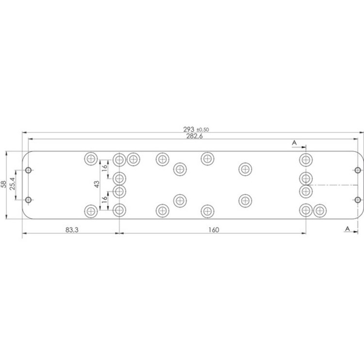 Montageplatte f. Türschliesser DC247 von ASSA ABLOY
