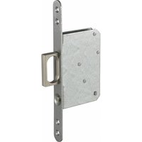 Schiebetürschloss mit Stirnziehgriff 117 x 75 x 15,5 mm, rund, Edelstahl Schiebetürschloss mit Stirnziehgriff 117 x 75 x 15,5 mm, rund, Edelstahl von ASSA ABLOY