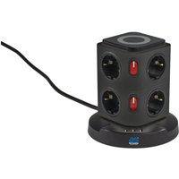 8-fach Steckdosentower 2m 230V Induktionsladefläche usb IP20 8-fach Steckdosentower 2m 230V Induktionsladefläche usb IP20 von as - Schwabe