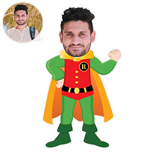 ASSIALL Personalisiertes Gesicht Mini Me Kissen Benutzerdefinierte Gesicht Geformtes Fotokissen 3D Duplex Druck Sofa Auto Poly Baumwolle Dekokissen Wohndeko Plüsch Lustiges Geschenk von ASSIALL