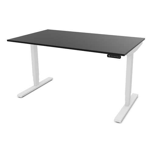 ASSMANN Elektrisch höhenverstellbarer Schreibtisch Y-Line 140x70cm Schwarz Weiß, TÜV-zertifiziert, Memoryfunktion, Kollisionsschutz, 5 Jahre Herstellergarantie einfache Montage für Büro und Homeoffice ASSMANN Elektrisch höhenverstellbarer Schreibtisch Y-Line 140x70cm Schwarz Weiß, TÜV-zertifiziert, Memoryfunktion, Kollisionsschutz, 5 Jahre Herstellergarantie einfache Montage für Büro und Homeoffice von ASSMANN