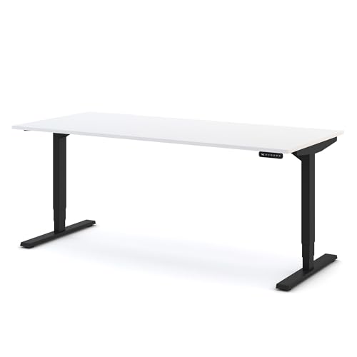 ASSMANN Elektrisch höhenverstellbarer Schreibtisch Y-Line 180x80cm Weiß Schwarz, TÜV-zertifiziert, Memoryfunktion, Kollisionsschutz, 5 Jahre Herstellergarantie einfache Montage für Büro und Homeoffice ASSMANN Elektrisch höhenverstellbarer Schreibtisch Y-Line 180x80cm Weiß Schwarz, TÜV-zertifiziert, Memoryfunktion, Kollisionsschutz, 5 Jahre Herstellergarantie einfache Montage für Büro und Homeoffice von ASSMANN