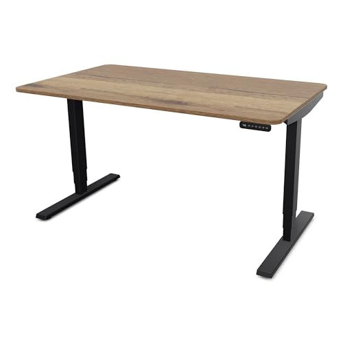 ASSMANN Elektrisch höhenverstellbarer Schreibtisch Y-Line Curved 120x70cm Eiche Tabak Schwarz, TÜV-Zertifiziert, Memoryfunktion, 5 Jahre Herstellergarantie einfache Montage für Büro und Homeoffice ASSMANN Elektrisch höhenverstellbarer Schreibtisch Y-Line Curved 120x70cm Eiche Tabak Schwarz, TÜV-Zertifiziert, Memoryfunktion, 5 Jahre Herstellergarantie einfache Montage für Büro und Homeoffice von ASSMANN