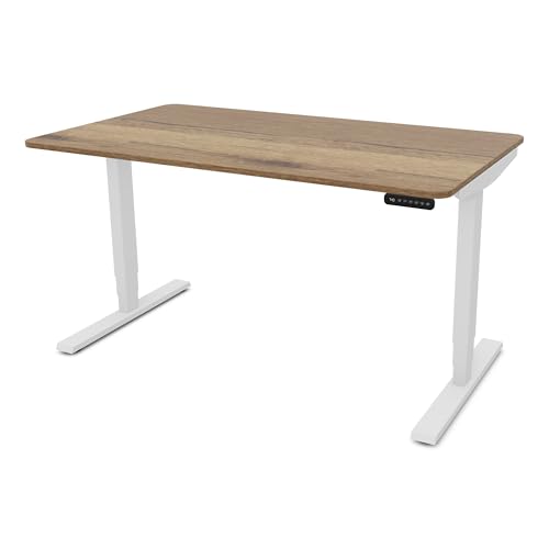 ASSMANN Elektrisch höhenverstellbarer Schreibtisch Y-Line Curved 140x70cm Eiche Tabak Weiß, TÜV-Zertifiziert, Memoryfunktion, 5 Jahre Herstellergarantie einfache Montage für Büro und Homeoffice ASSMANN Elektrisch höhenverstellbarer Schreibtisch Y-Line Curved 140x70cm Eiche Tabak Weiß, TÜV-Zertifiziert, Memoryfunktion, 5 Jahre Herstellergarantie einfache Montage für Büro und Homeoffice von ASSMANN