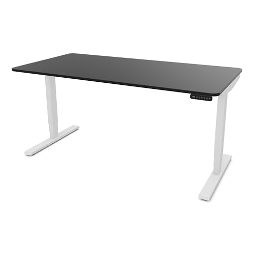 ASSMANN Elektrisch höhenverstellbarer Schreibtisch Y-Line Curved 160x70cm Schwarz Weiß, TÜV-Zertifiziert, Memoryfunktion, 5 Jahre Herstellergarantie einfache Montage für Büro und Homeoffice ASSMANN Elektrisch höhenverstellbarer Schreibtisch Y-Line Curved 160x70cm Schwarz Weiß, TÜV-Zertifiziert, Memoryfunktion, 5 Jahre Herstellergarantie einfache Montage für Büro und Homeoffice von ASSMANN