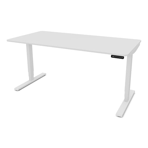 ASSMANN Elektrisch höhenverstellbarer Schreibtisch Y-Line Curved 160x70cm Weiß, TÜV-Zertifiziert, Memoryfunktion, 5 Jahre Herstellergarantie einfache Montage für Büro und Homeoffice ASSMANN Elektrisch höhenverstellbarer Schreibtisch Y-Line Curved 160x70cm Weiß, TÜV-Zertifiziert, Memoryfunktion, 5 Jahre Herstellergarantie einfache Montage für Büro und Homeoffice von ASSMANN