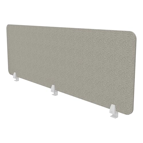 ASSMANN Schreibtischtrennwand VITECO 160cm Harbor Weiß 160x56cm 1600mm einfache Montage für Büro und Homeoffice von ASSMANN