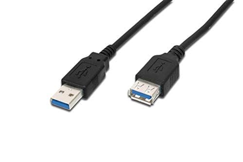 ASSMANN USB3.0 extension cable 3m USB A/M to A/F bulk black von DIGITUS