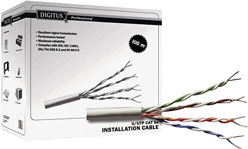 Assmann Electronic CAT 6 U-UTP 100m Cat6 U/UTP (UTP) grau Netzwerkkabel – Netzwerkkabel (100 m, Cat6, U/UTP (UTP), grau) von ASSMANN