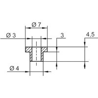 Wsw V5815 Isolierbuchse 1 St. Außen-Durchmesser: 7 mm, 4 mm Innen-Durchmesser: 3 mm - Assmann von ASSMANN