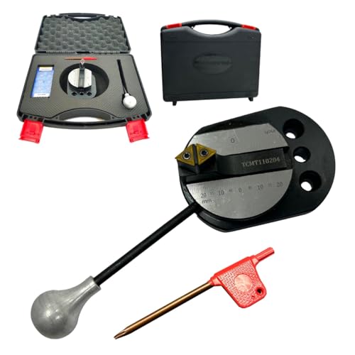 Direct Fit Kugeldrehaufsatz mit Ersatz-Hartmetalleinsätzen für 7 x 14 / 7x16 Mini-Drehmaschinen, dreht konkave Kurven und konvexe Kugeln (siehe Arbeitsvideo) Design-Patent von ASSORTS