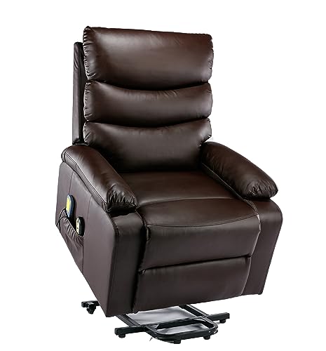 ASTAN HOGAR Ceci AH-AR10530CH Relaxsessel mit Selbst-Hilfefunktion (Levanta Personen), elektrisches Liegen, Massage und Thermotherapie, Schokoladenbraun von ASTAN HOGAR