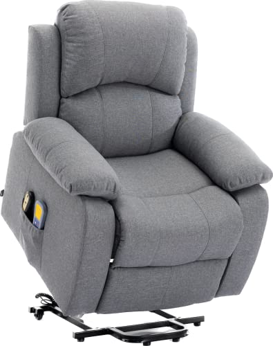 ASTAN HOGAR Ramón AH-AR30920GR Relaxsessel mit Selbsthilfefunktion (elektrische Liege, Massage und Therapie, Modell Ramón AH-AR30920GR, grau) von ASTAN HOGAR