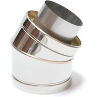 Astec - Rohrbogen 45° Winkel Doppelwandig DN113-300 Edelstahl Rohr Bogen Schornstein 8220-150 Astec - Rohrbogen 45° Winkel Doppelwandig DN113-300 Edelstahl Rohr Bogen Schornstein 8220-150 von ASTEC