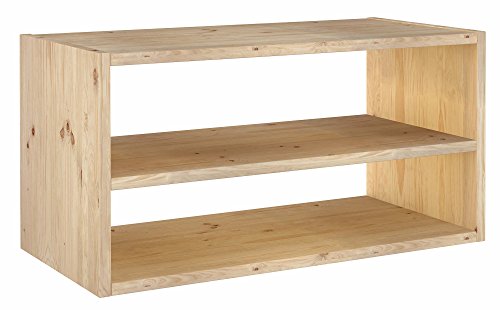 ASTIGARRAGA KIT LINE Dinamic Rechteckiges modulares Regal mit Ablage, Kiefernholz, 36,2 x 70,8 x 33 cm von Astigarraga