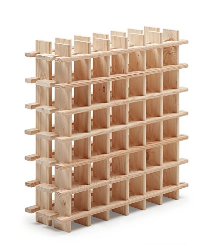 Astigarraga Kit Line Rioja Modulares Weinregal für 36 Flaschen, massives Kiefernholz, 75 x 75 x 22 cm Astigarraga Kit Line Rioja Modulares Weinregal für 36 Flaschen, massives Kiefernholz, 75 x 75 x 22 cm von Astigarraga