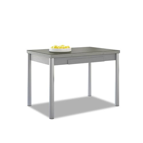 ASTIMESA Alas Cristal Küchentisch, Metall, Graphit, 90 x 50 cm von ASTIMESA