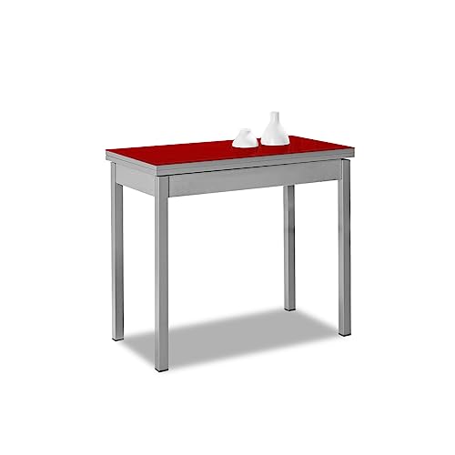 ASTIMESA Buchart: Küchentisch, Metall, Rot, 80 x 40 cm von ASTIMESA