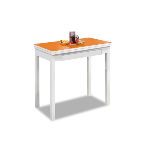 ASTIMESA MLBNA Küchentisch, Metall, Orange, 80 x 40 cm von ASTIMESA
