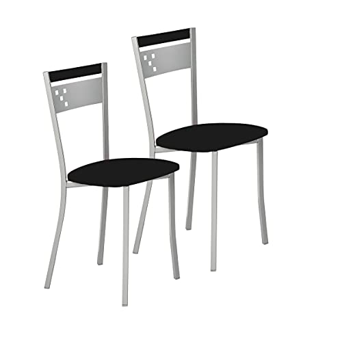 ASTIMESA SCCANE Küchenstuhl, Metall, Schwarz, Altura de asiento 45 cms von ASTIMESA