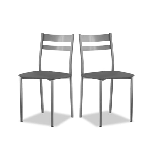 ASTIMESA SCRFGR Zwei Küchenstühle, Metall, Graphit, Sitzhöhe 45 cm ASTIMESA SCRFGR Zwei Küchenstühle, Metall, Graphit, Sitzhöhe 45 cm von ASTIMESA