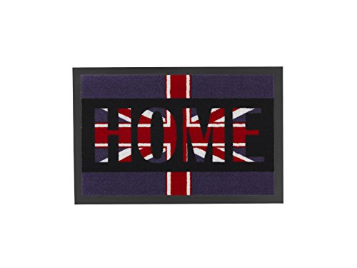 ASTRA 1672015003 Matte, Türmatte, Fußmatte, Flag Design Home, 39 x 58 cm, lila von Astra