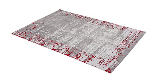 ASTRA 6805057161010 Webteppich Teramo in verschiedenen Farben und Größen erhältlich, Teppich, Polyester, bordüre rot, 170 x 240 x 1,3 cm von ASTRA