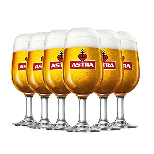 ASTRA Bier POKALE/TULPEN/EIFORM GLÄSER-Set (6 Stück) (0,4) von ASTRA