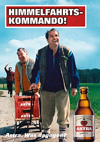 ASTRA Bier Werbung/Reklame Plakat DIN A1 59,4 x 84,1cm Himmelfahrtskommando, kultiges Poster aus St. Pauli von ASTRA