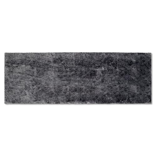 Astra Flauschige Sauberlaufmatte weich - Pure & Soft - Dunkelgrau 67x180cm - Waschbarer Küchenteppich innen - Türmatte strapazierfähig - Teppich von Astra