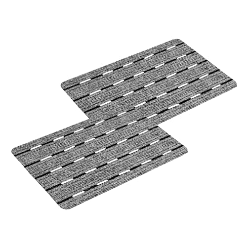 Fussmatte aussen - Schmutzfangmatte strapazierfähig - Türmatte rutschfest - Fußmatte Outdoor - Haustür - Terasse - Garten - 2er Set 40x60 cm grau Fussmatte aussen - Schmutzfangmatte strapazierfähig - Türmatte rutschfest - Fußmatte Outdoor - Haustür - Terasse - Garten - 2er Set 40x60 cm grau von Astra