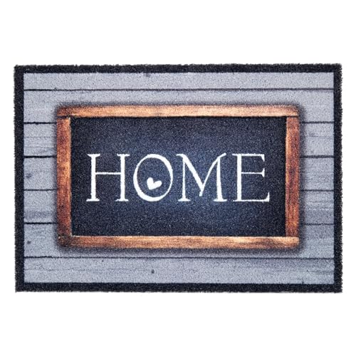 Hochwertige Brush Fußmatte Haustür - Home Schild 50x70cm - rutschfeste Schmutzfangmatte wetterfest - außen Fussmatte innen - Waschbare Türmatte robust Hochwertige Brush Fußmatte Haustür - Home Schild 50x70cm - rutschfeste Schmutzfangmatte wetterfest - außen Fussmatte innen - Waschbare Türmatte robust von Astra