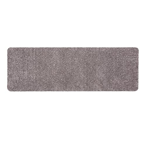 ASTRA Schmutzfangmatte waschbar 80x200 cm – Sauberlaufmatte anthrazit 100% Baumwolle Türmatte - Entra SAUGSTARK - rutschfeste Fußmatte pflegeleicht von ASTRA