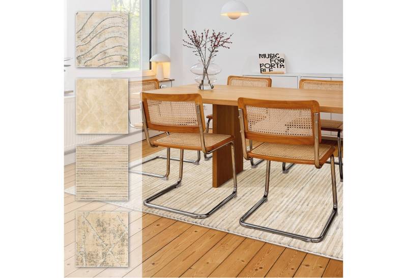 ASTRA Teppich Lou 253, rechteckig, Höhe: 10 mm, Hoch Tief Struktur, Kurzflor, Wohnzimmer, Schlafzimmer von ASTRA