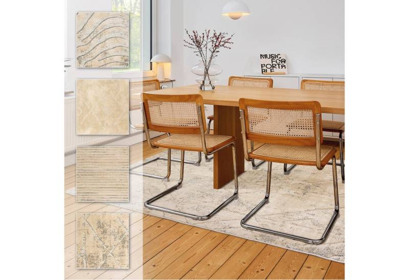 ASTRA Teppich Lou 254, rechteckig, Höhe: 10 mm, Hoch Tief Struktur, Kurzflor, Wohnzimmer, Schlafzimmer von ASTRA