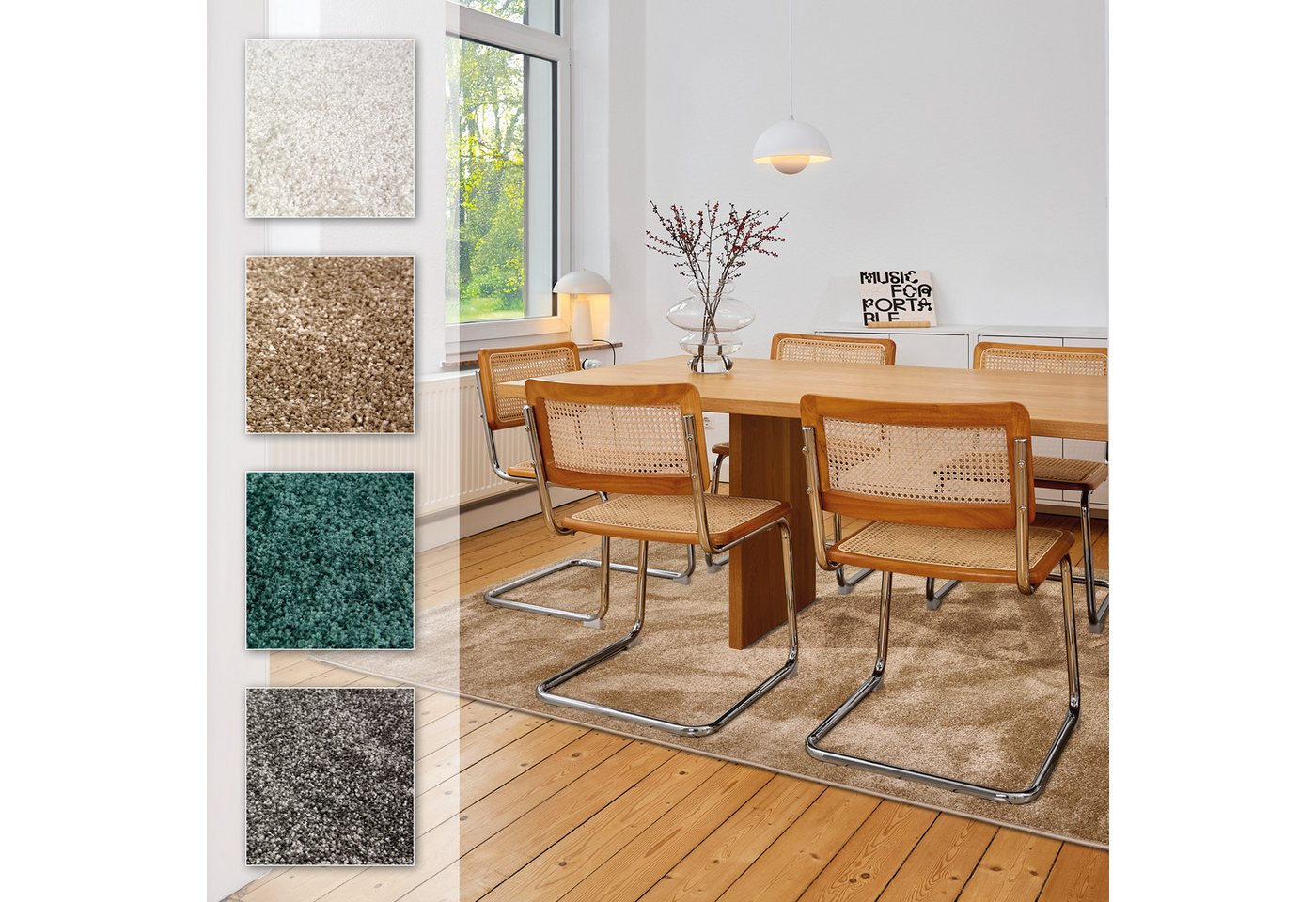 ASTRA Teppich Sam 250, rechteckig, Höhe: 8 mm, weicher Kurzflor, Wohnzimmer, Schlafzimmer ASTRA Teppich Sam 250, rechteckig, Höhe: 8 mm, weicher Kurzflor, Wohnzimmer, Schlafzimmer von ASTRA