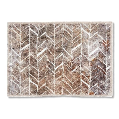 Astra Flauschige Sauberlaufmatte weich - Pure & Soft - Fischgrät 50 x 70 cm - Waschbarer Küchenteppich innen - Türmatte strapazierfähig - Teppich läufer Astra Flauschige Sauberlaufmatte weich - Pure & Soft - Fischgrät 50 x 70 cm - Waschbarer Küchenteppich innen - Türmatte strapazierfähig - Teppich läufer von Astra