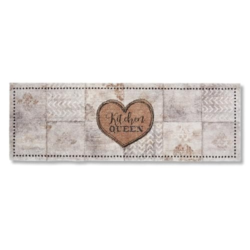 Astra Flauschige Sauberlaufmatte weich - Pure & Soft - Patchwork 50 x 150 cm - Waschbarer Küchenteppich innen - Türmatte strapazierfähig - Teppich läufer von Astra