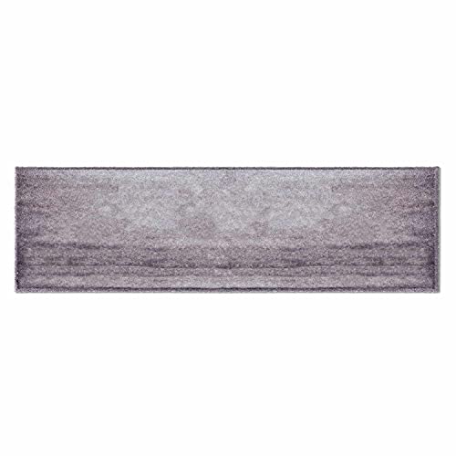 ASTRA flauschig-weiche Sauberlaufmatte Pure & Soft – Schmutzfangmatte bunt – Türmatte Innen – strapazierfähige Fussmatte – 50x150cm (Farbe: Herzen Home Silber) von ASTRA