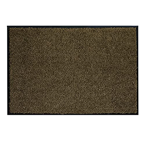 ASTRA hochwertige Schmutzfangmatte – waschbare Fußabstreifer – robuster – langlebige Fußabtreter – für den Indoorbereich – braun –60 x 90 cm von ASTRA