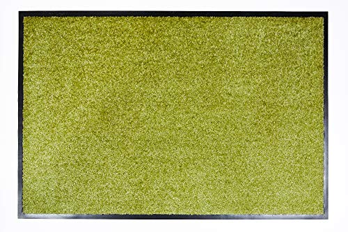 ASTRA Hochwertige Schmutzfangmatte - Fussmatte innen - bei 30° C waschbare Fußmatte - Rutschfester Läufer - Teppich Küche - Flur - grün 60x180 cm von ASTRA
